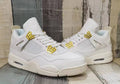 AIR JORDAN 4 RETRO - Zapatillas altas white & gold